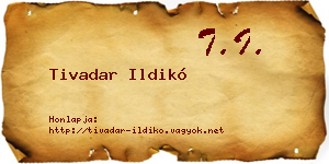 Tivadar Ildikó névjegykártya